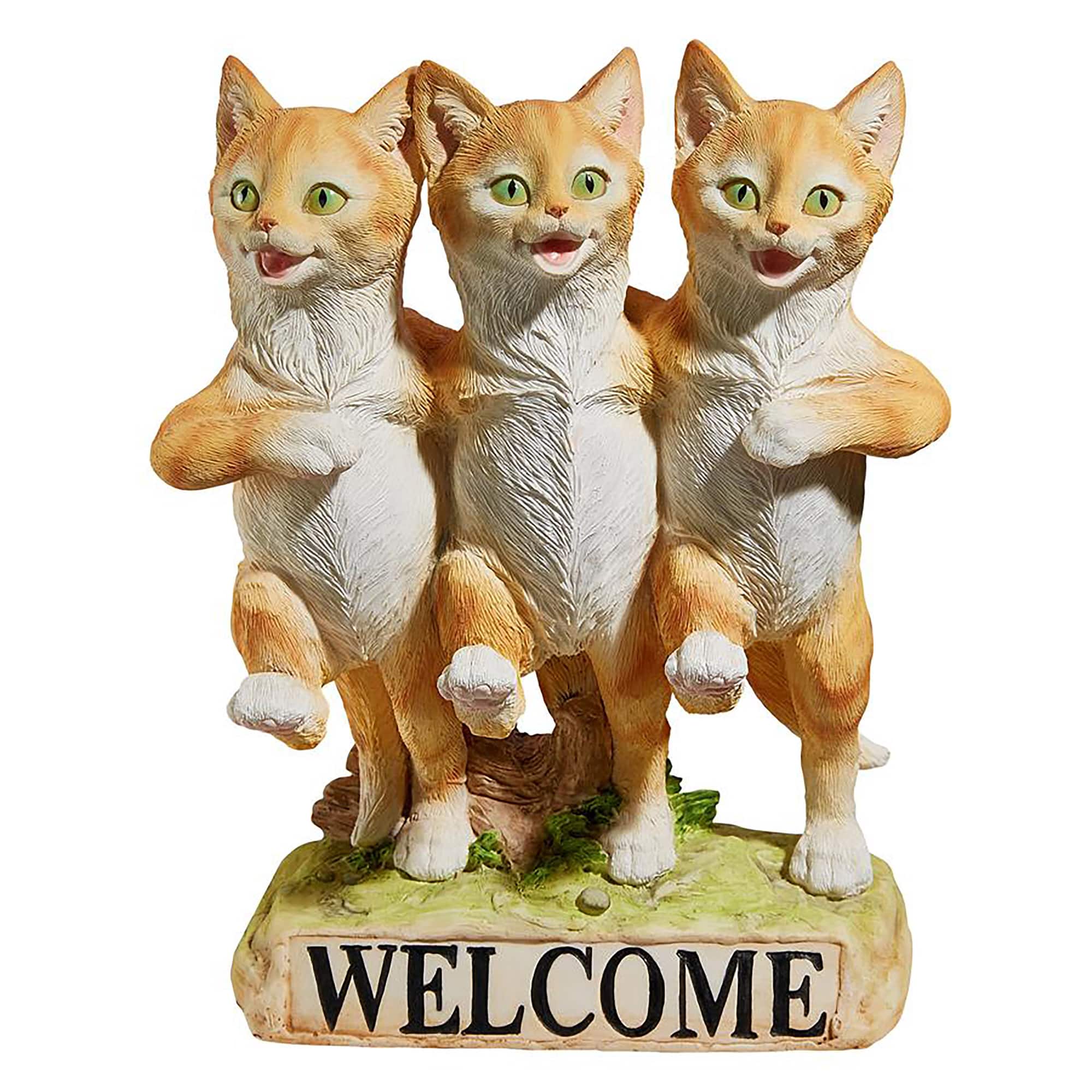 Design Toscano 10" Chorus Line of Cats Garden Welcome Statue